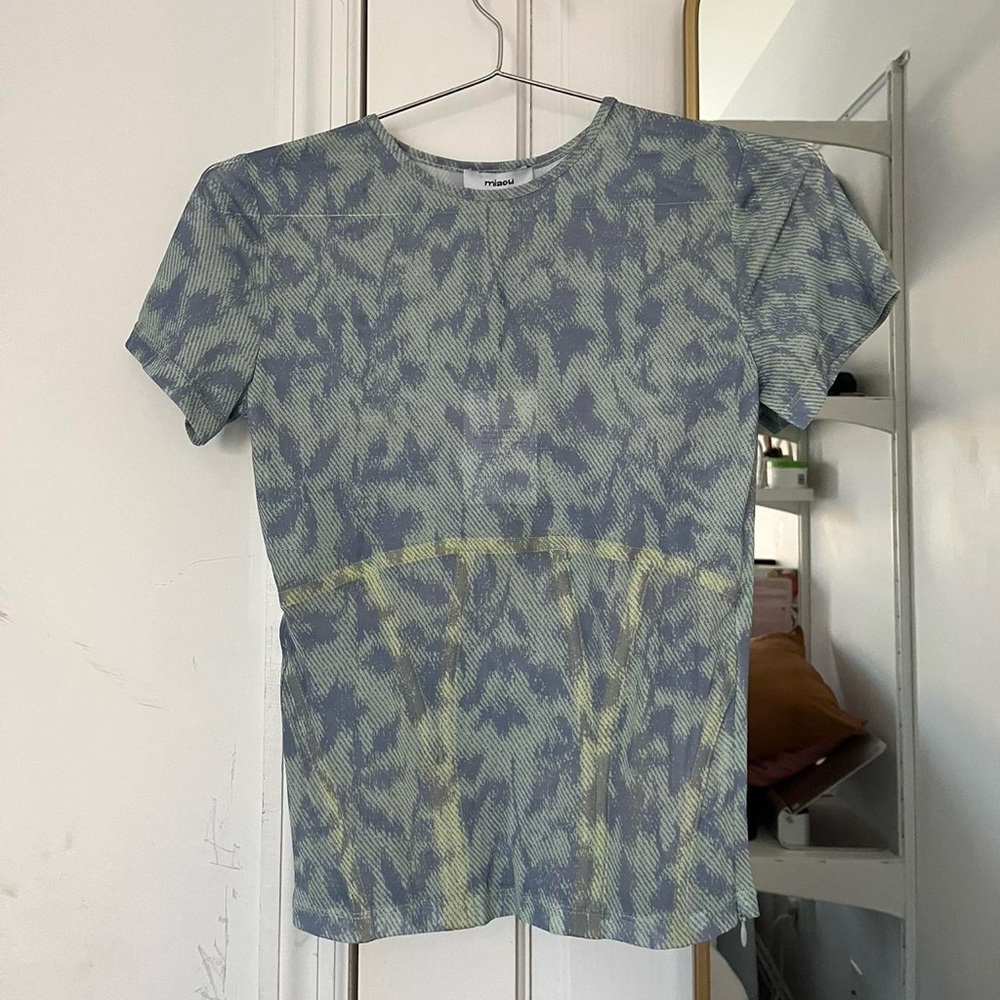 Miaou Romy Saint Mesh Corset Tee